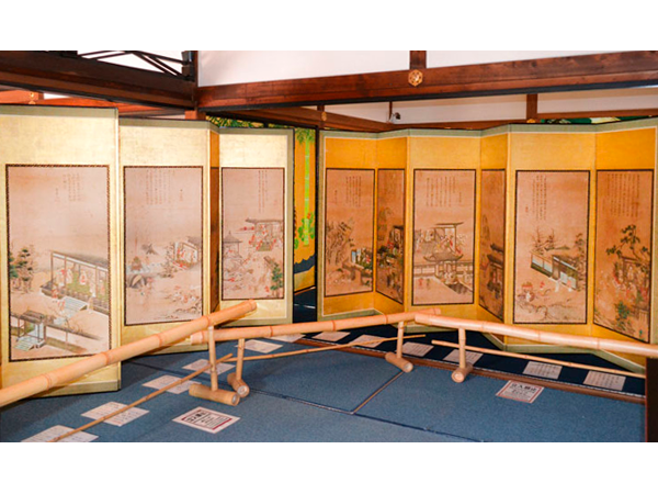 【寛永情報】圓徳院 春の特別公開に、豊臣秀吉の正室・ねねの命により寛永期に描かれたとされる『帝鑑図屏風』が展示されています